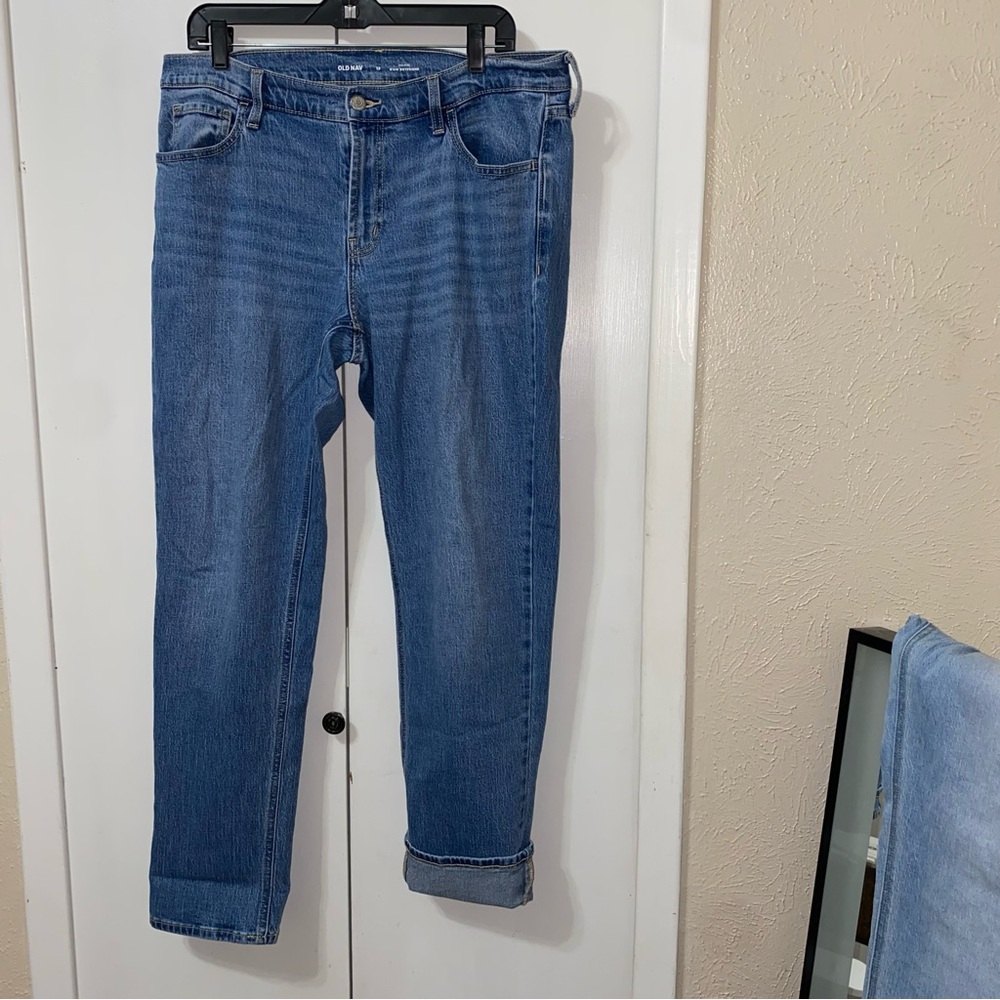 Old Navy Women's Straight Leg Blue Jeans